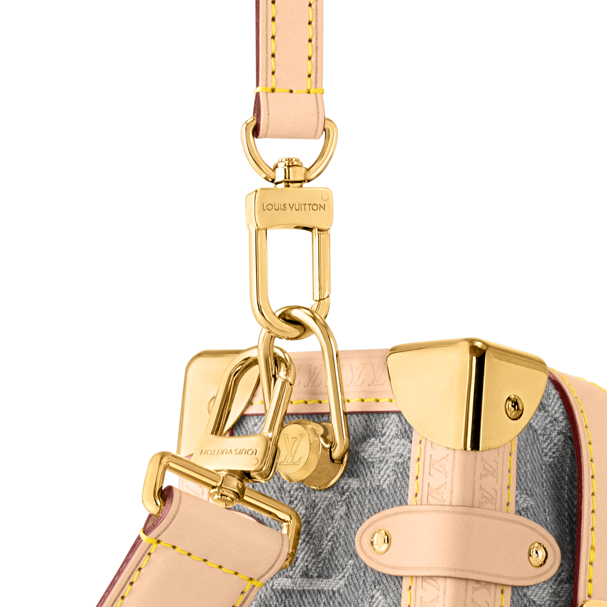 Monogram Denim Bolsas Femininas Ícones LV Bolsa Side Trunk MM | Louis Vuitton ® (Zoom no Produto)
