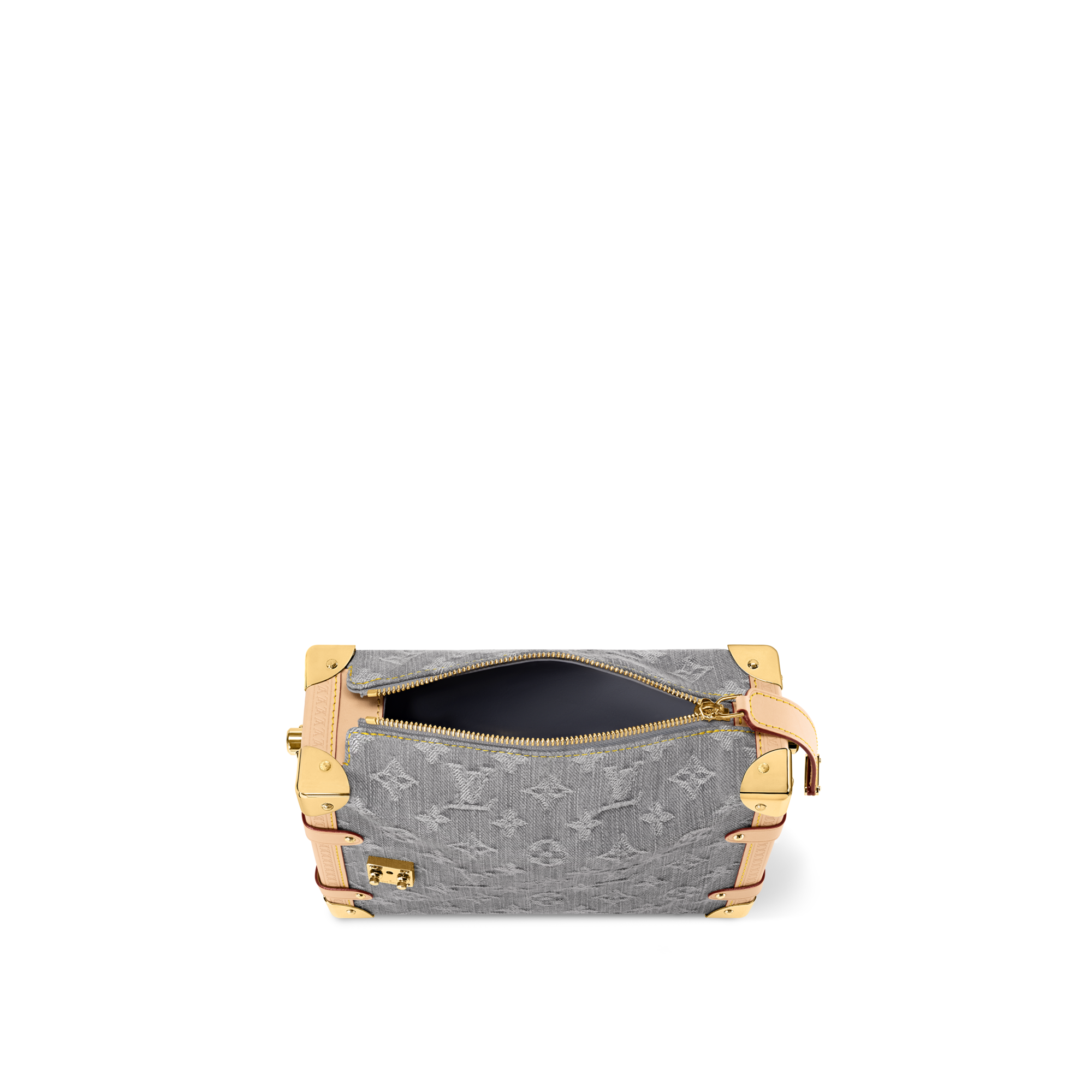 Monogram Denim Bolsas Femininas Ícones LV Bolsa Side Trunk MM | Louis Vuitton ® (Zoom no Produto)