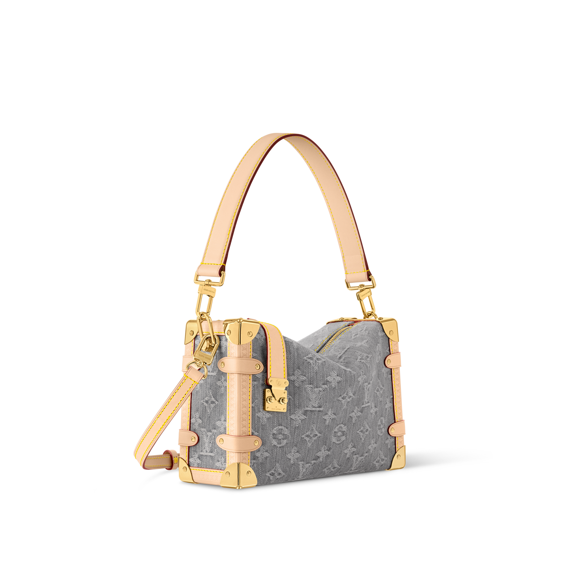 Monogram Denim Bolsas Femininas Ícones LV Bolsa Side Trunk MM | Louis Vuitton ® (Zoom no Produto)