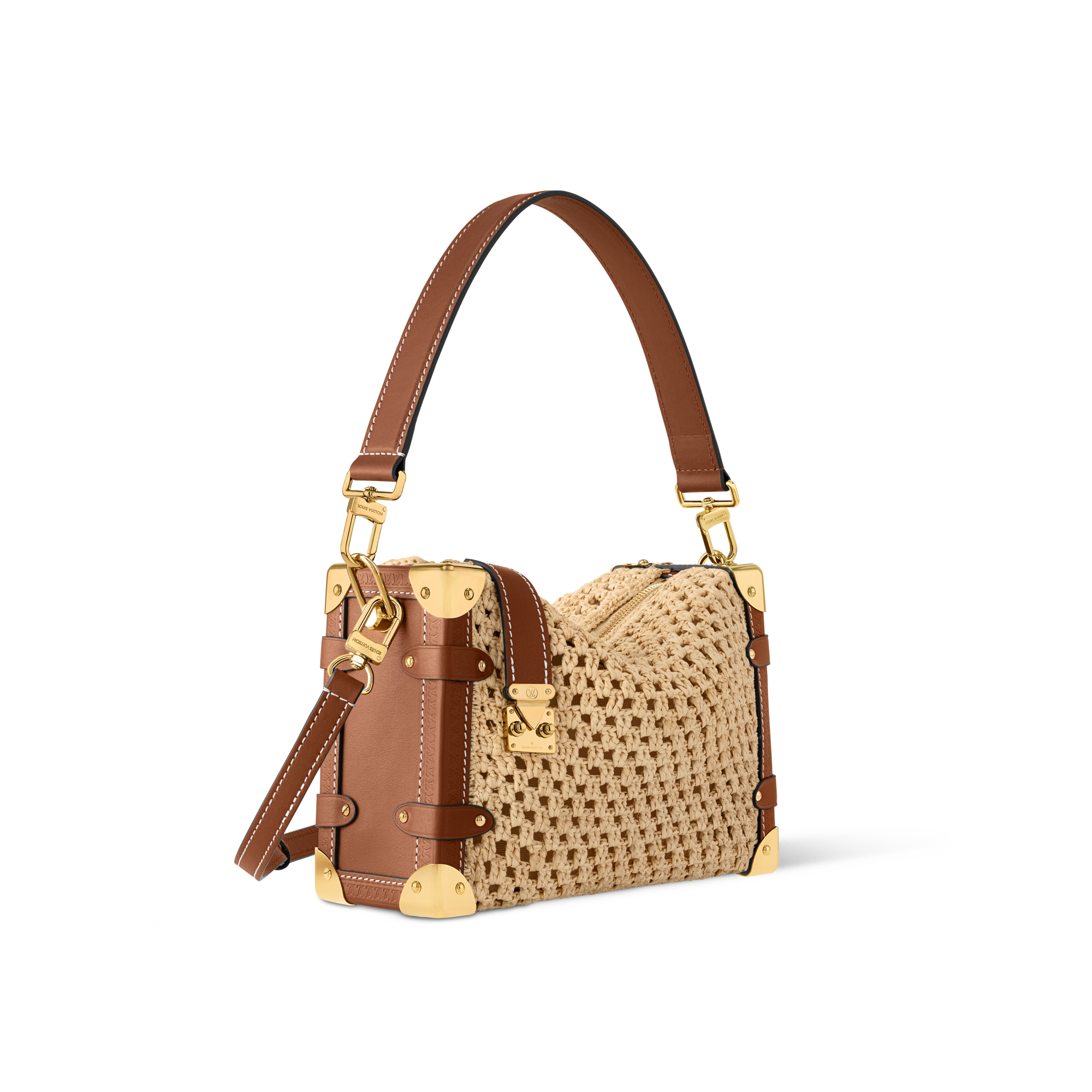Outros Canvas Monogram Bolsas Femininas Ícones LV Bolsa Side Trunk MM | Louis Vuitton ® (Zoom no Produto)