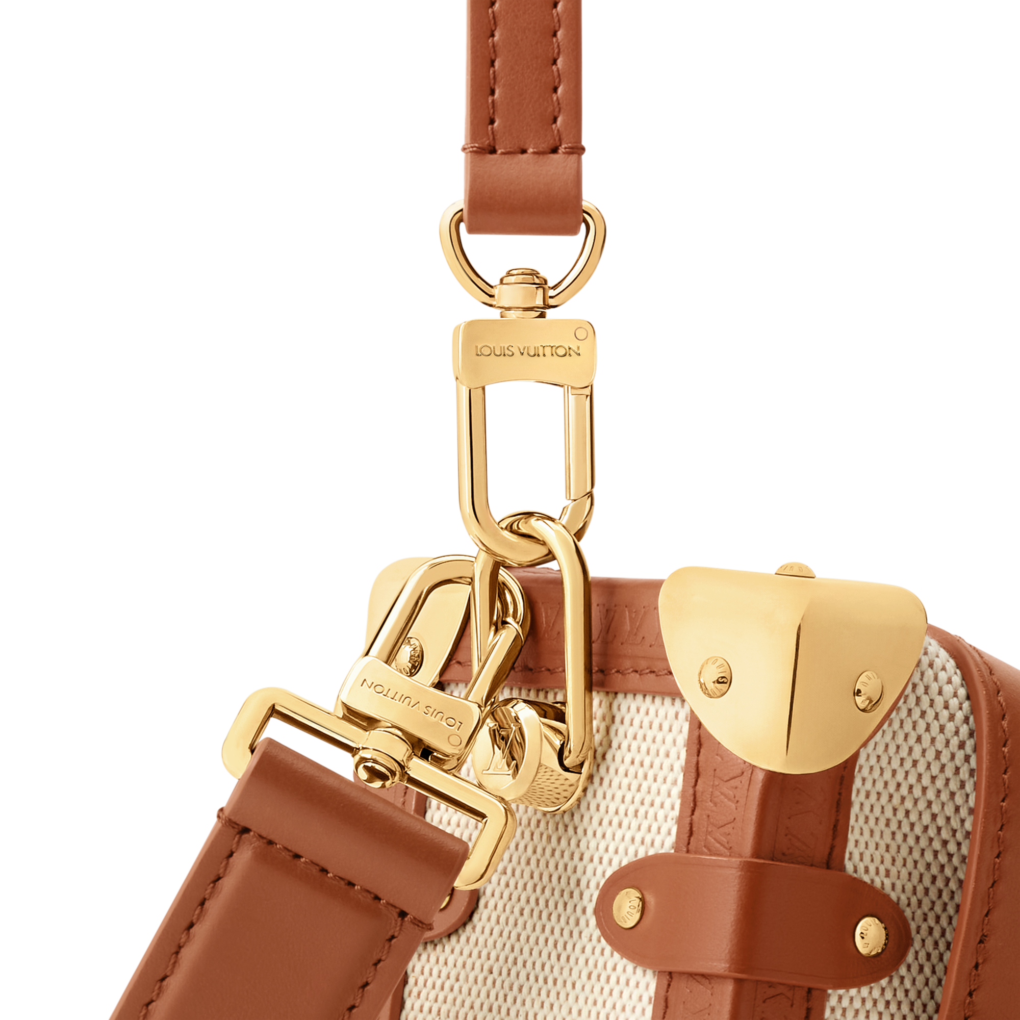 Outros Canvas Bolsas Femininas Ícones LV Bolsa Side Trunk MM | Louis Vuitton ® (Zoom no Produto)