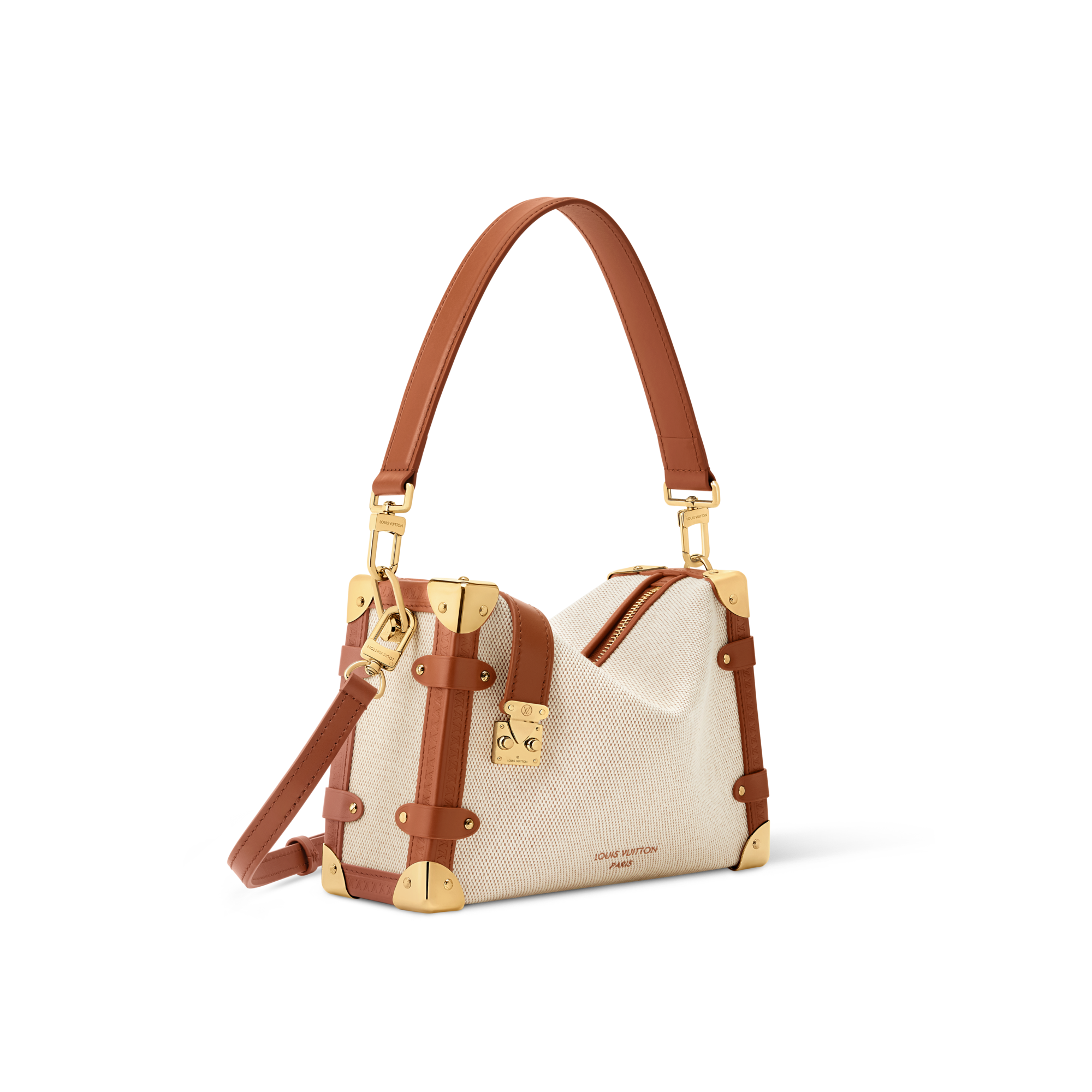 Outros Canvas Bolsas Femininas Ícones LV Bolsa Side Trunk MM | Louis Vuitton ® (Zoom no Produto)