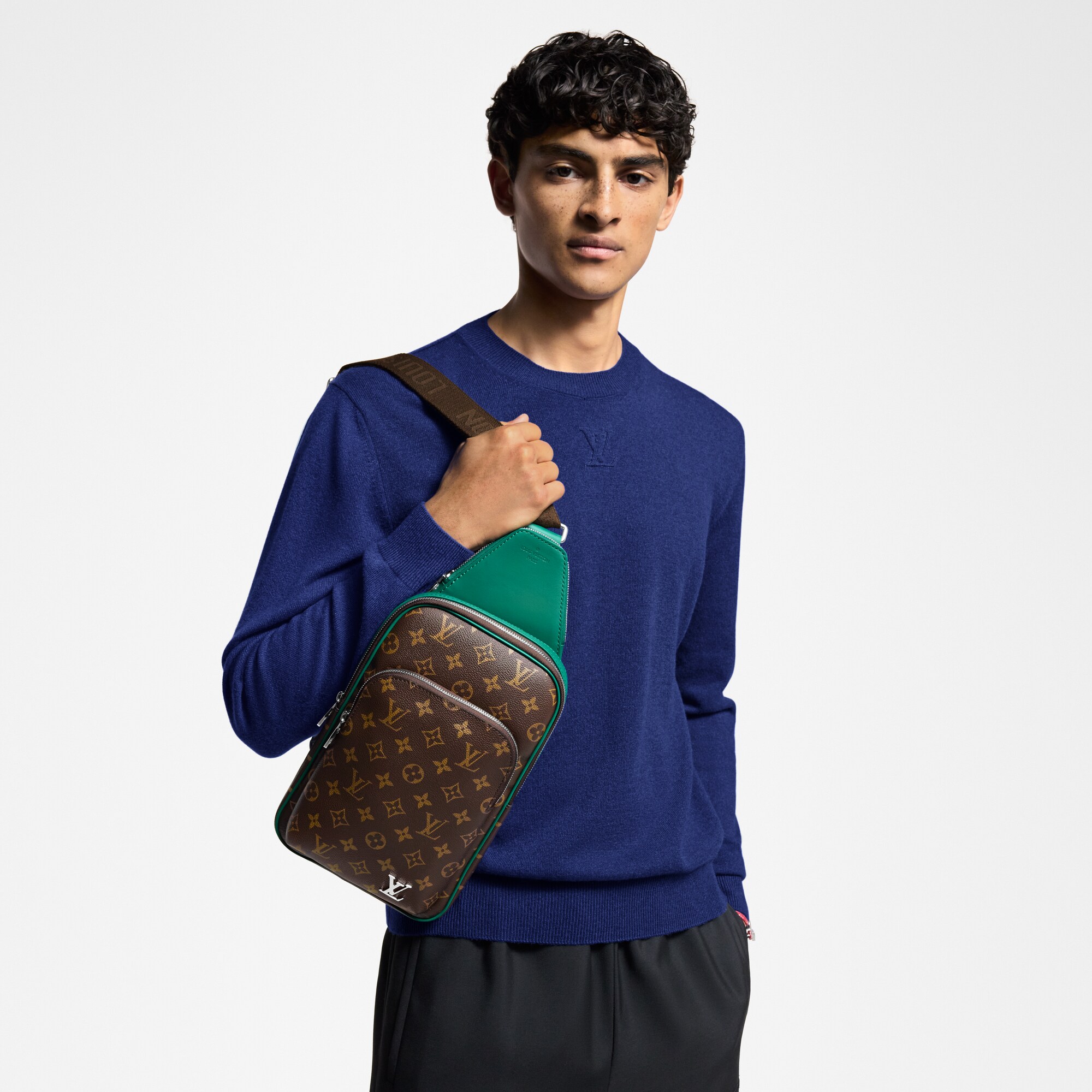 Monogram Macassar Bolsas Masculinas Lançamentos Bolsa Sling Avenue | Louis Vuitton ® (Zoom no Produto)