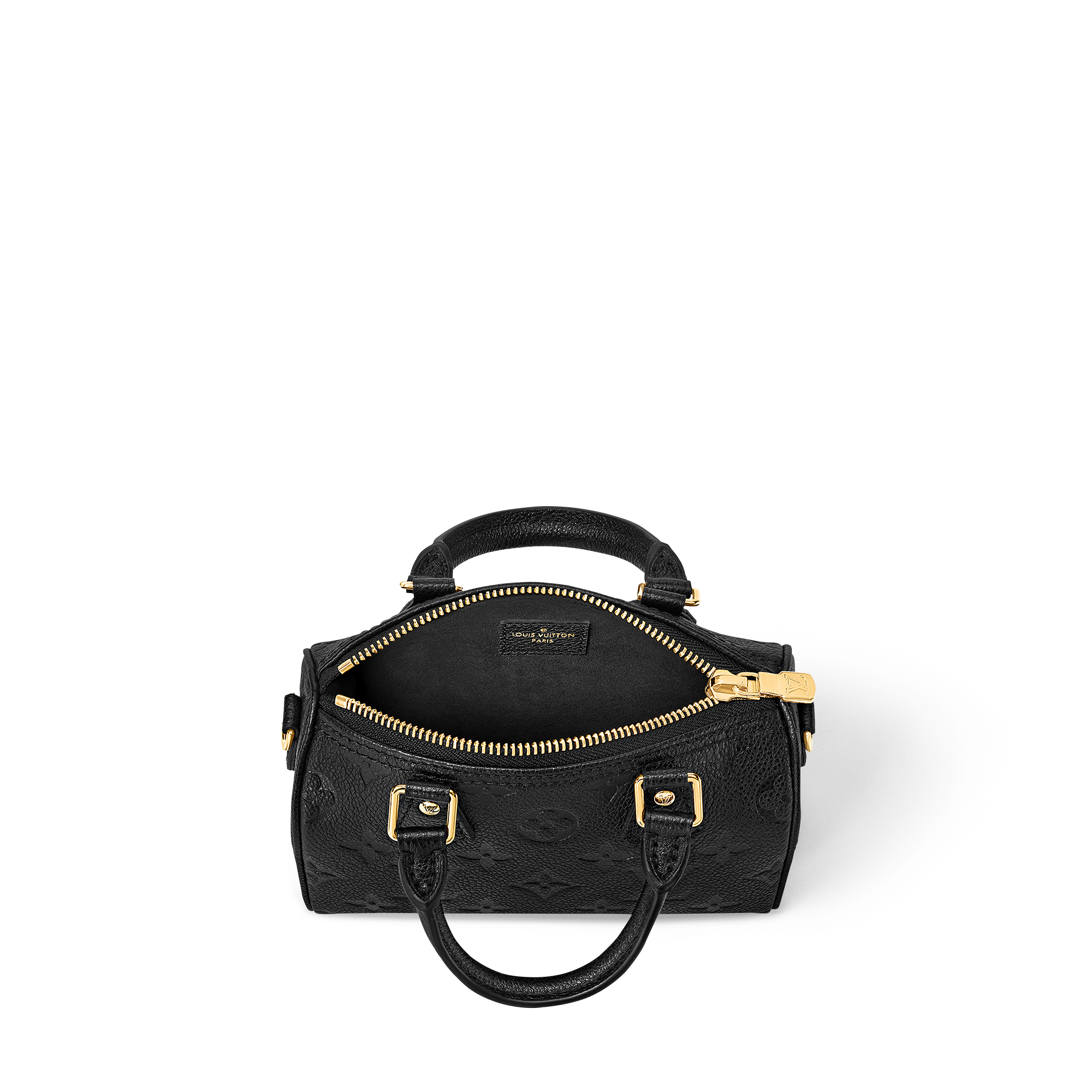 Couro Monogram Empreinte Carteiras Carteiras com Corrente & Micro Bolsas Bolsa Speedy Nano | Louis Vuitton ® (Zoom no Produto)