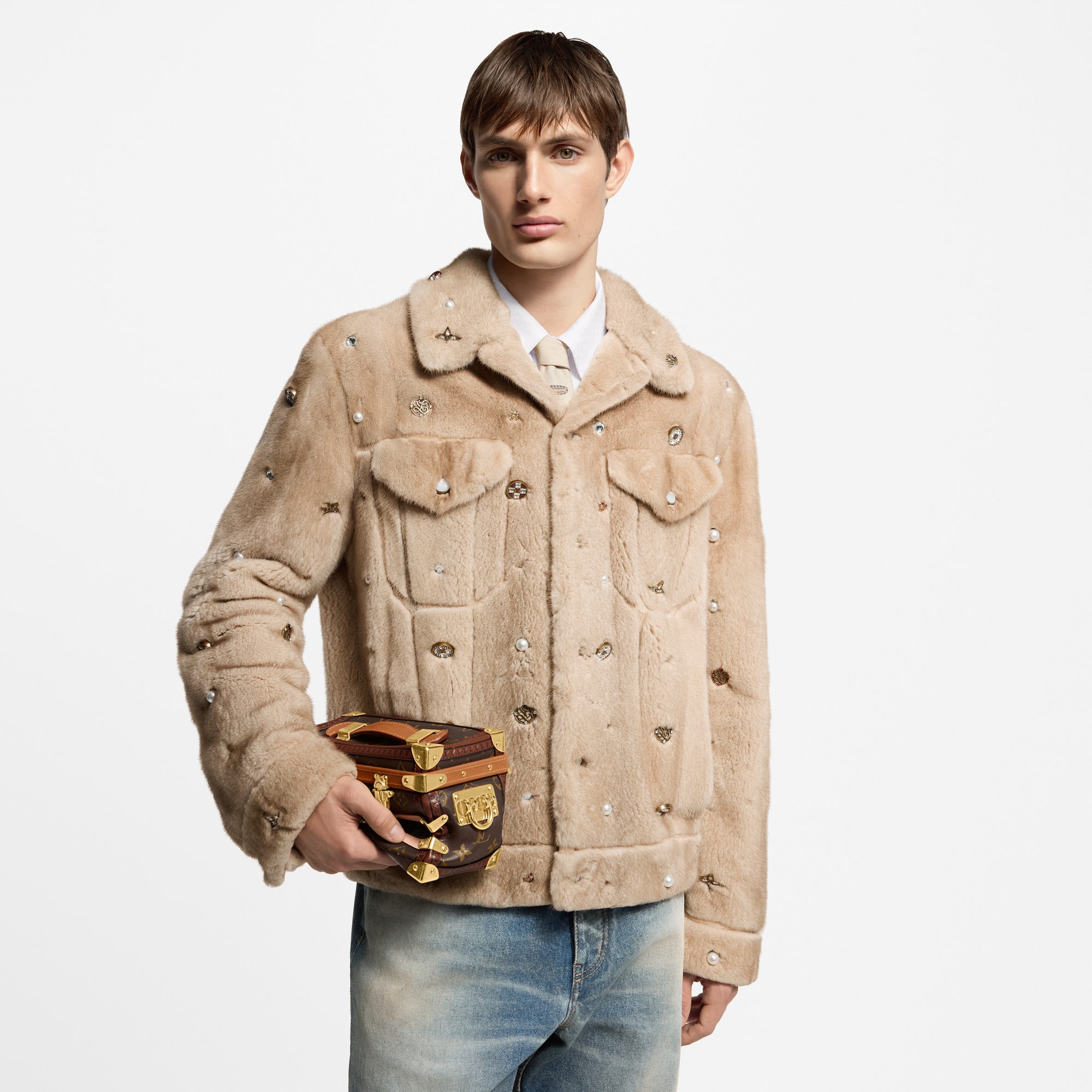 Outros Couros Monogram Bolsas Femininas Lançamentos Bolsa Squeeze Trunk | Louis Vuitton ® (Zoom no Produto)