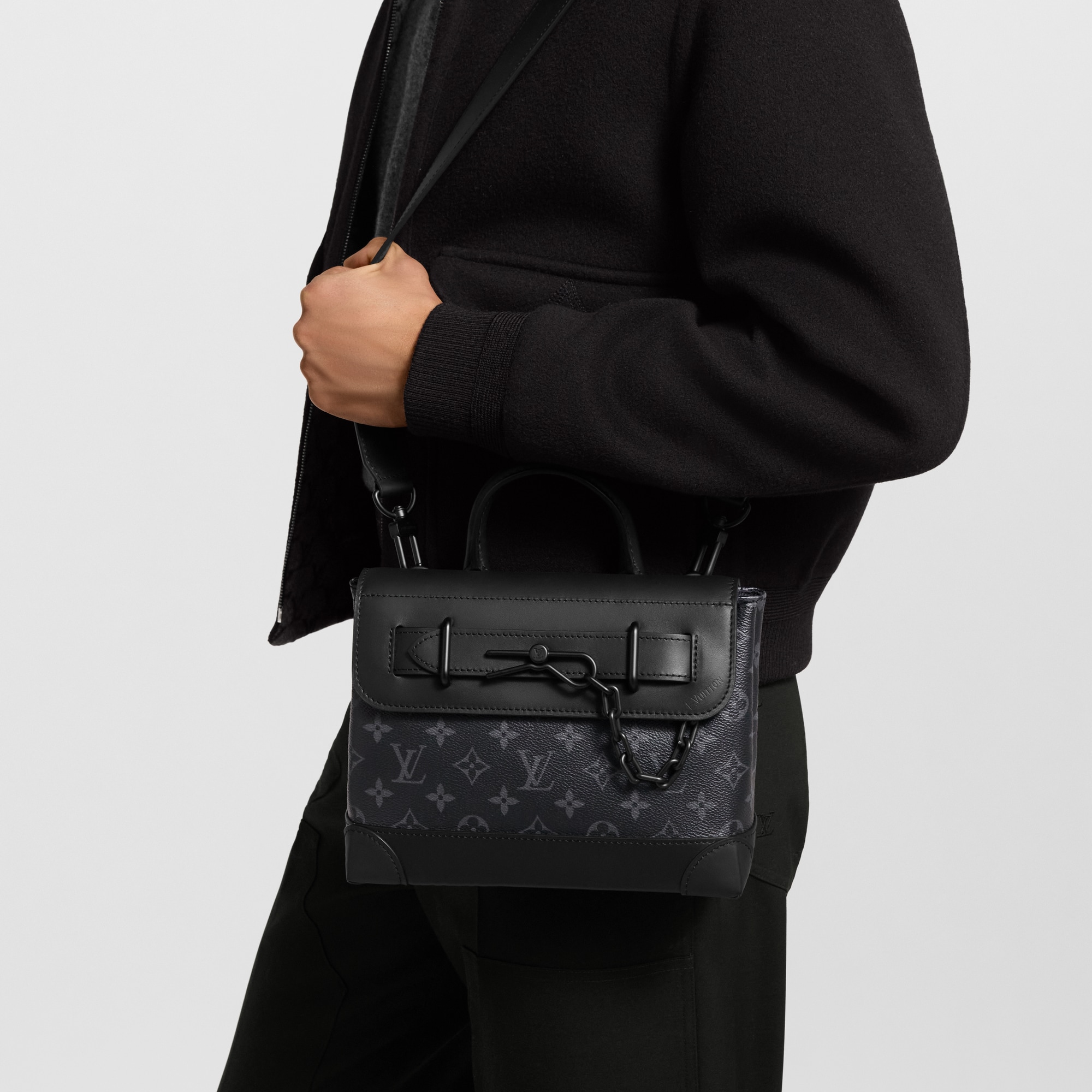 Monogram Eclipse Bolsas All Collections Bolsa Steamer PM | Louis Vuitton ® (Zoom no Produto)