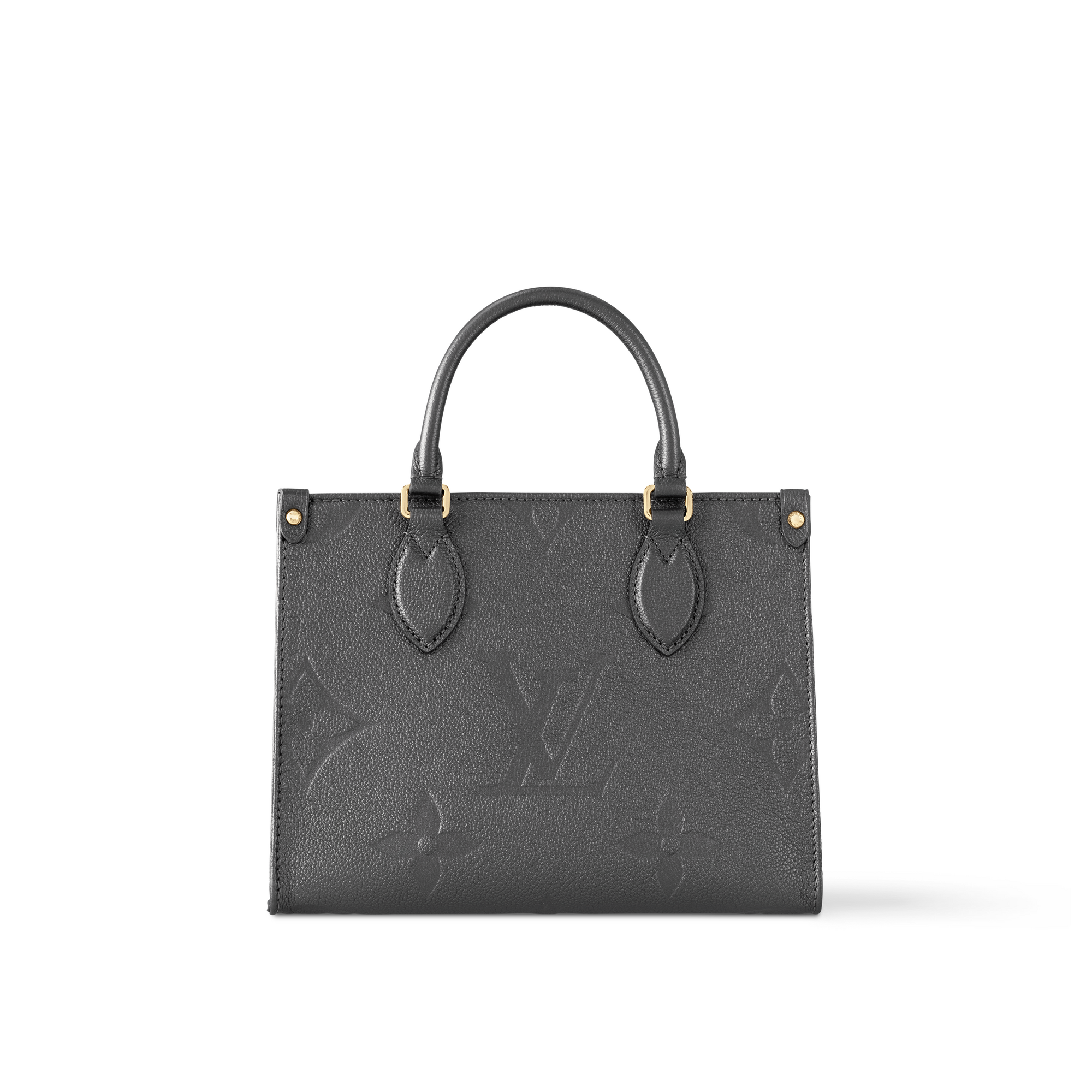 Couro Monogram Empreinte Bolsas Femininas Ícones LV Bolsa Tote OnTheGo PM | Louis Vuitton ® (Zoom no Produto)