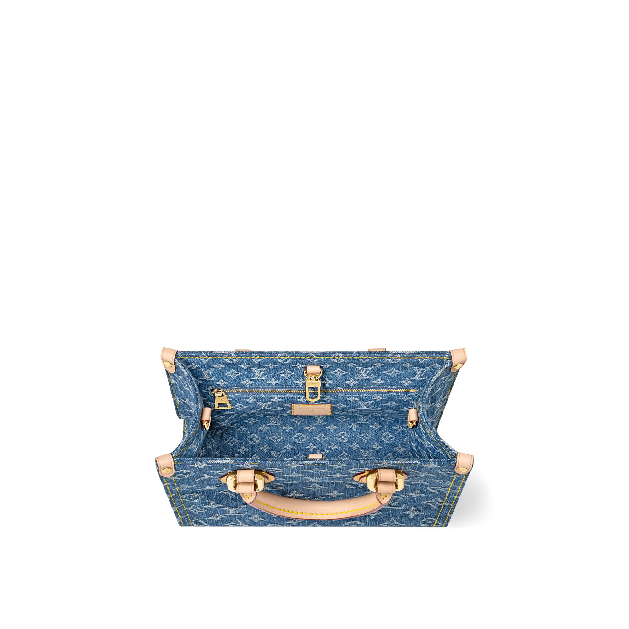 Monogram Denim Bolsas Femininas Ícones LV Bolsa Tote OnTheGo PM | Louis Vuitton ® (Zoom no Produto)