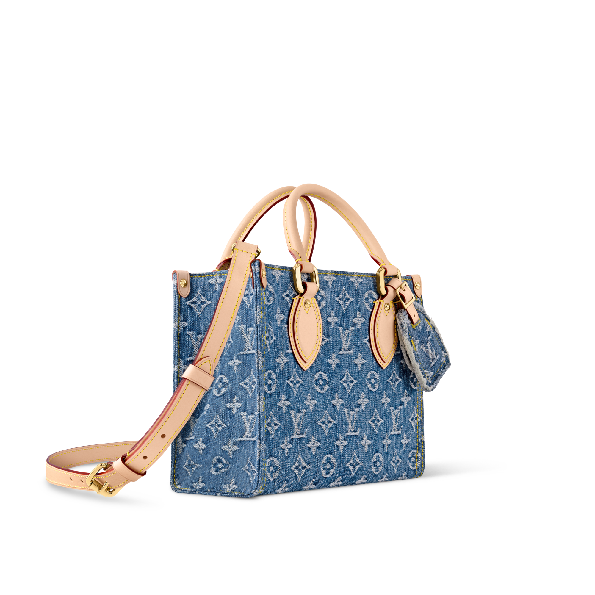 Monogram Denim Bolsas Femininas Ícones LV Bolsa Tote OnTheGo PM | Louis Vuitton ® (Zoom no Produto)
