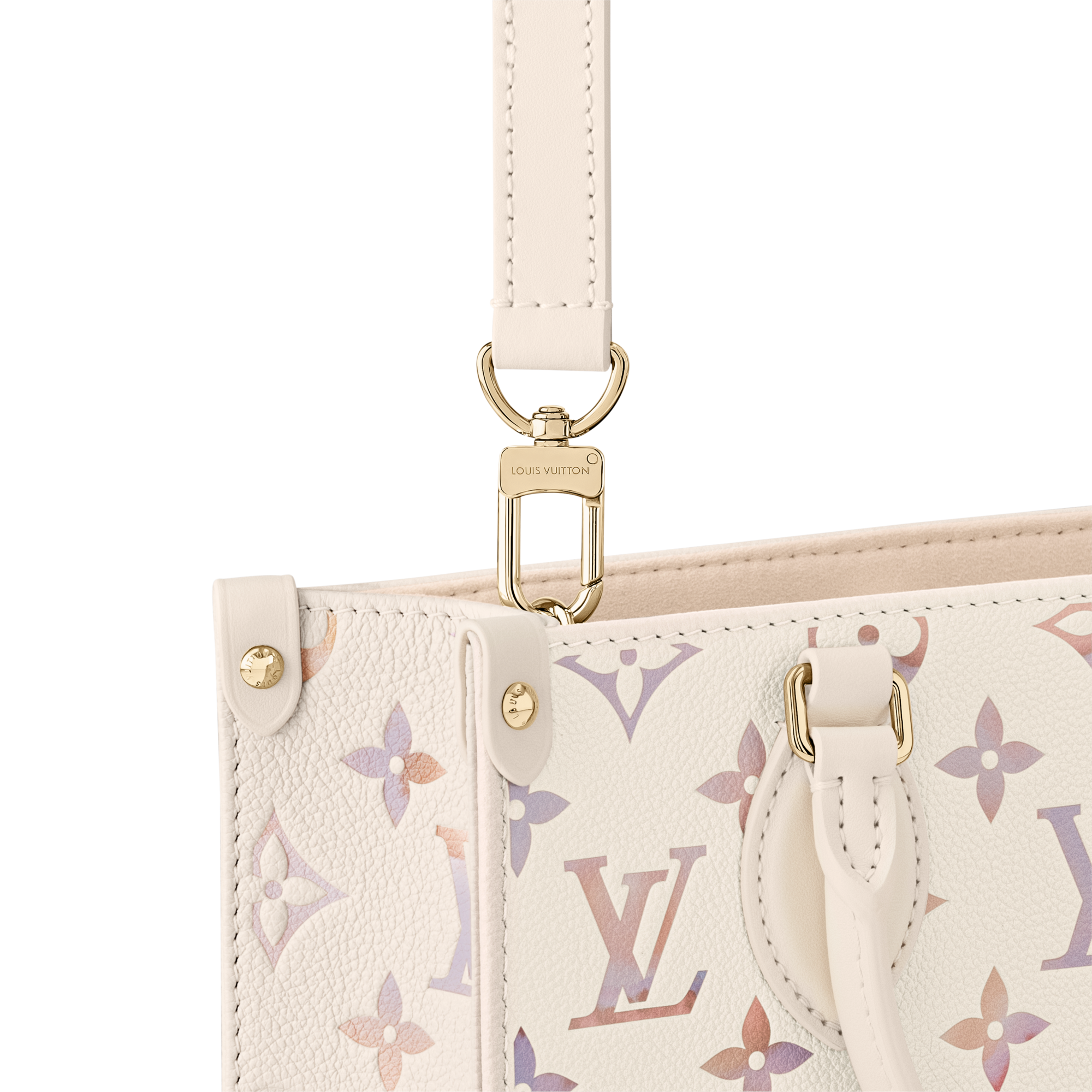 Couro Monogram Empreinte Bolsas Femininas Ícones LV Bolsa Tote OnTheGo PM | Louis Vuitton ® (Zoom no Produto)