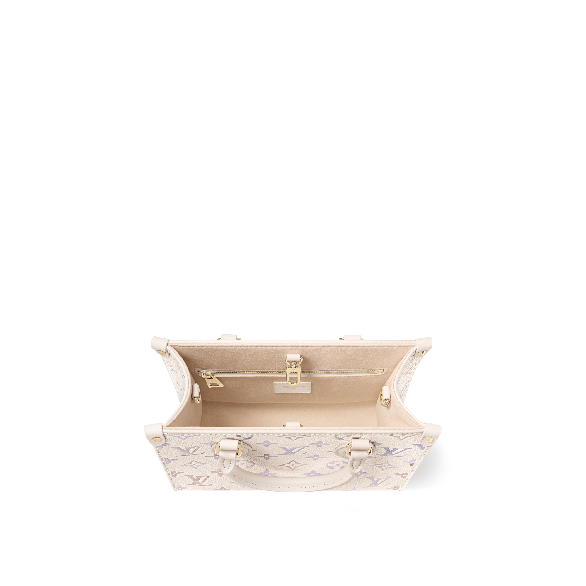 Couro Monogram Empreinte Bolsas Femininas Ícones LV Bolsa Tote OnTheGo PM | Louis Vuitton ® (Zoom no Produto)