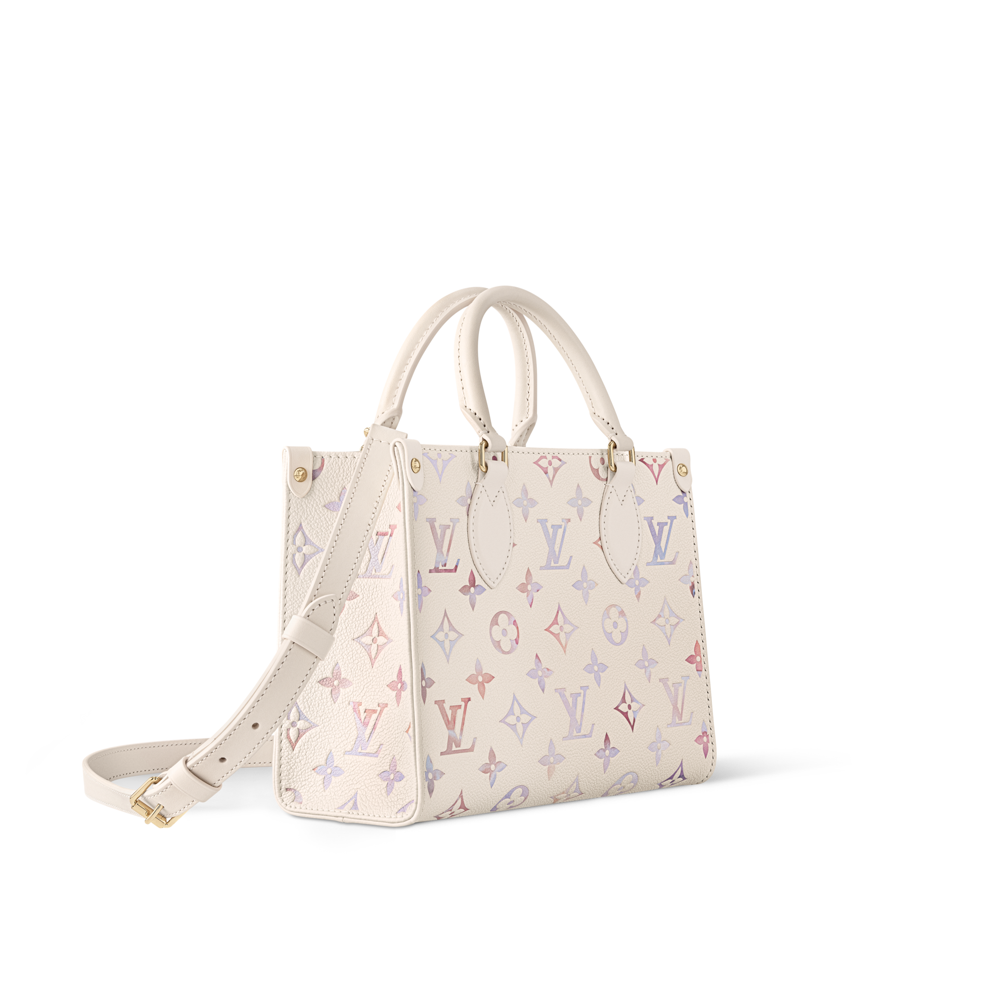 Couro Monogram Empreinte Bolsas Femininas Ícones LV Bolsa Tote OnTheGo PM | Louis Vuitton ® (Zoom no Produto)