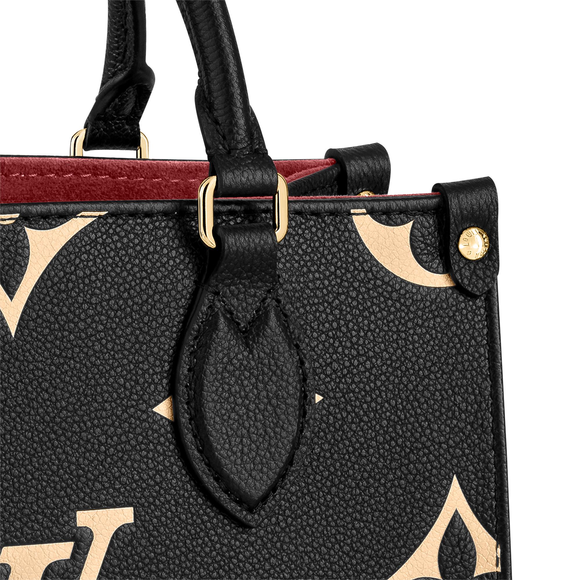 Couro Monogram Empreinte Bicolor Bolsas Todas as Coleções Bolsa Tote OnTheGo PM | Louis Vuitton ® (Zoom no Produto)