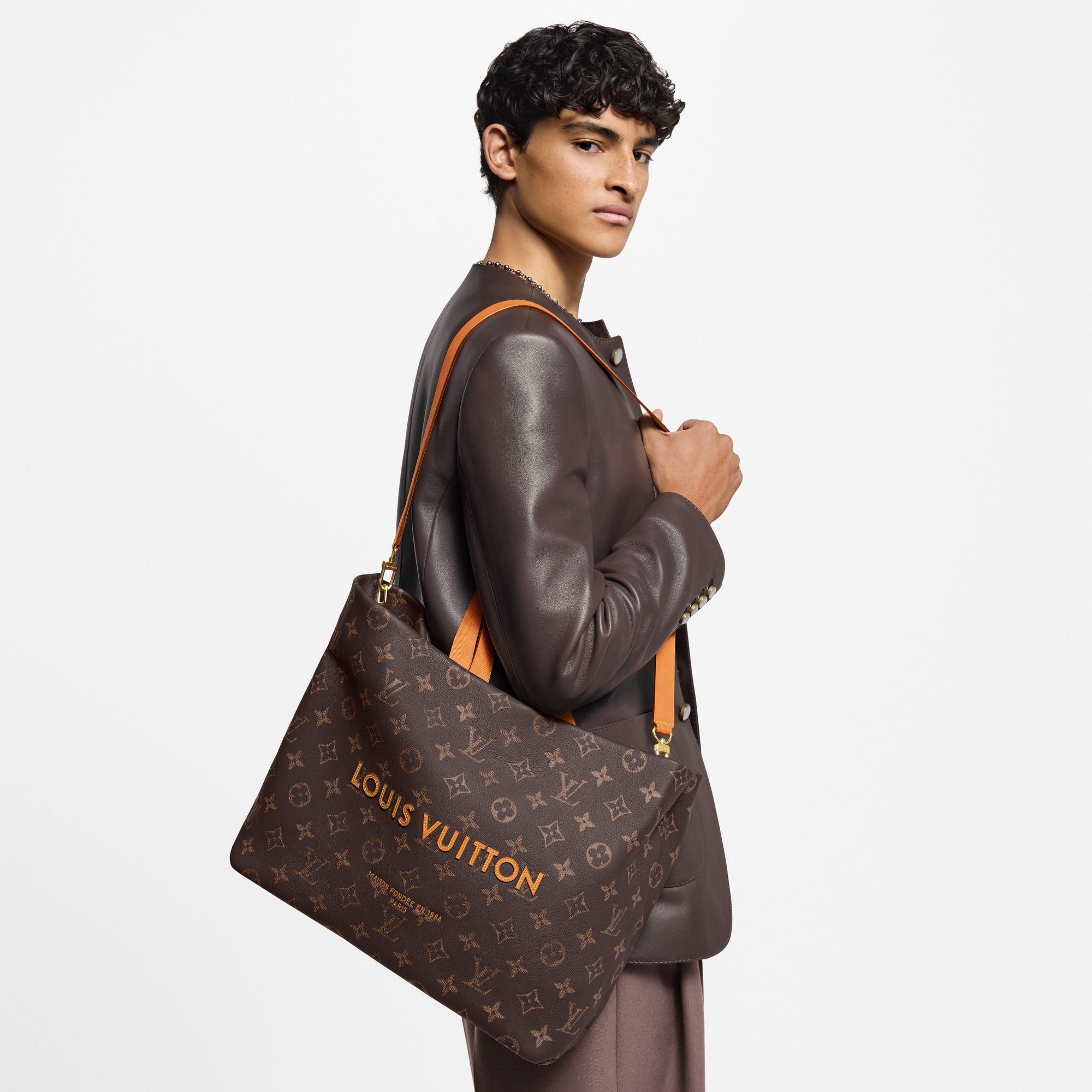 Outros Couros Monogram Bolsas Masculinas Lançamentos Bolsa Tote Shopper MM | Louis Vuitton ® (Zoom no Produto)