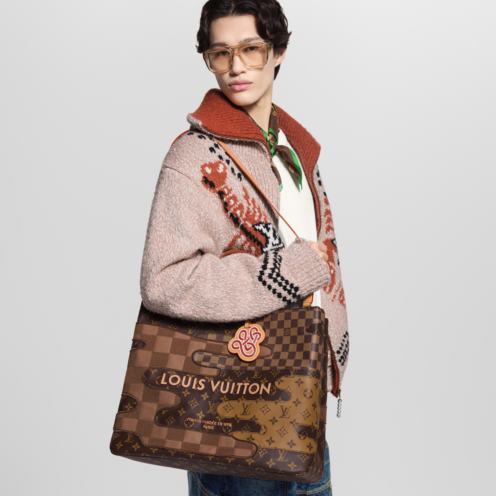 Other Monogram Canvas Bolsas Masculinas Lançamentos Bolsa Tote Shopper MM | Louis Vuitton ® (Zoom no Produto)