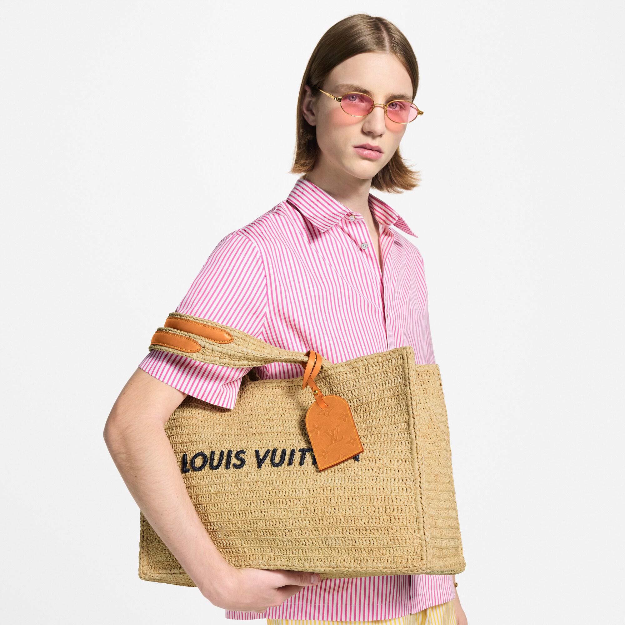 Autres Toiles Bolsas Masculinas Lançamentos Bolsa Tote Summer Shopper MM | Louis Vuitton ® (Zoom no Produto)