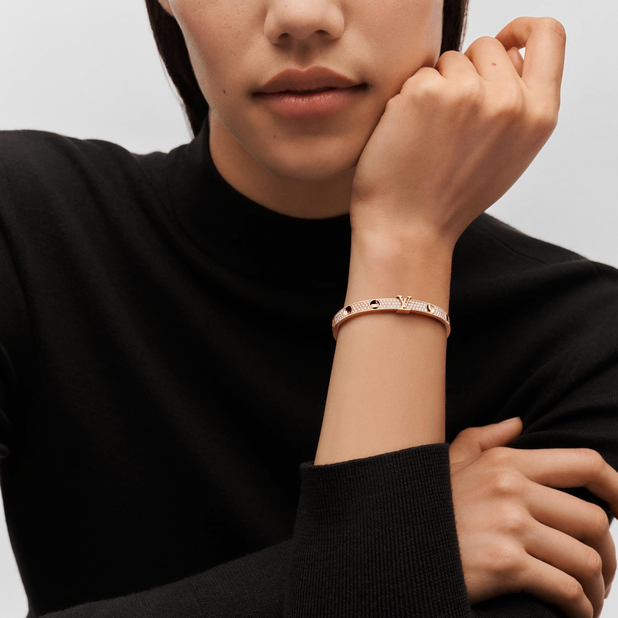  Categorias Todas as Joias Bracelete Empreinte em Ouro Rosa e Pavé de Diamantes | Louis Vuitton ® (Zoom no Produto)