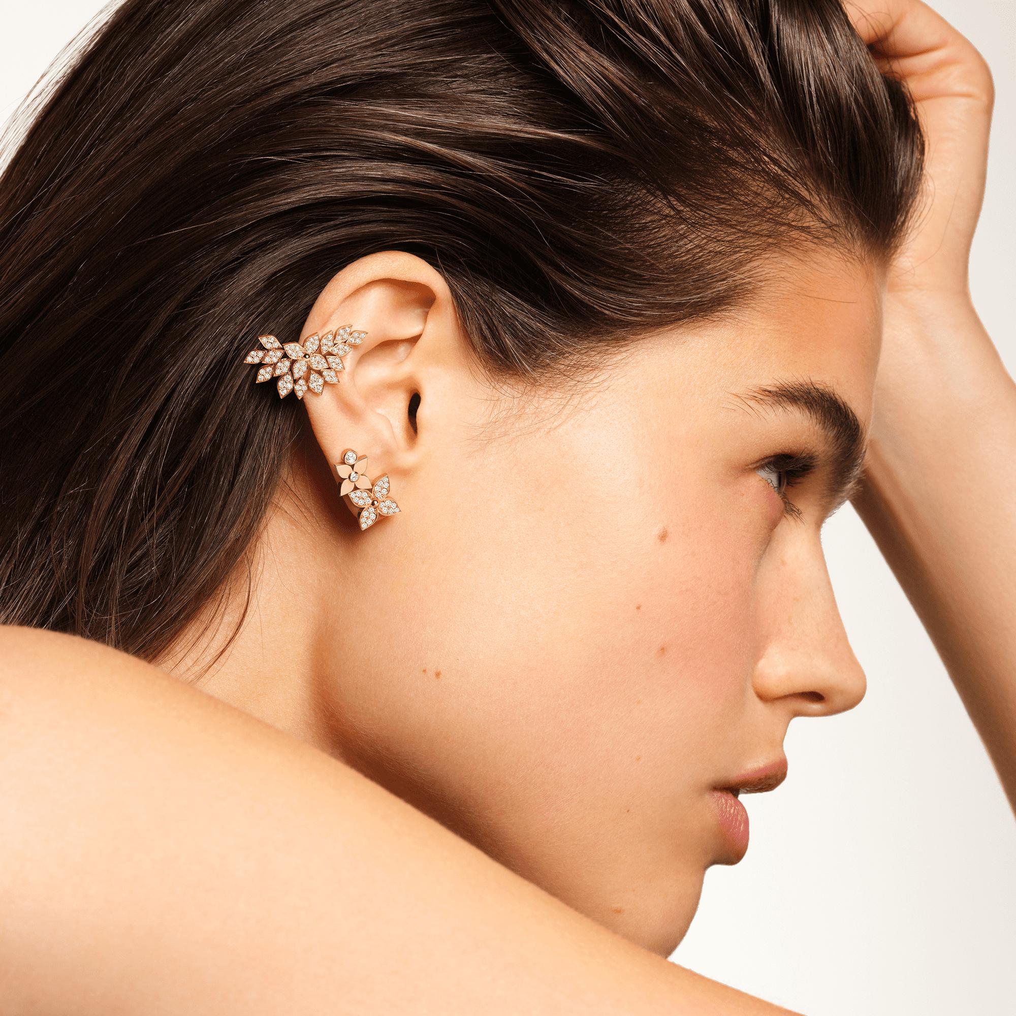  Categorias Brincos Brinco Ear Cuff Único em Ouro Rosa e Diamantes | Louis Vuitton ® (Zoom no Produto)