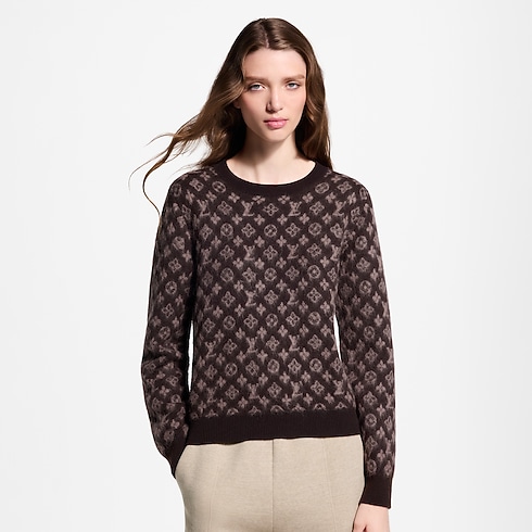 Ready-to-Wear Tricot Brushed Monogram Pullover | Louis Vuitton ® (Zoom no Produto)