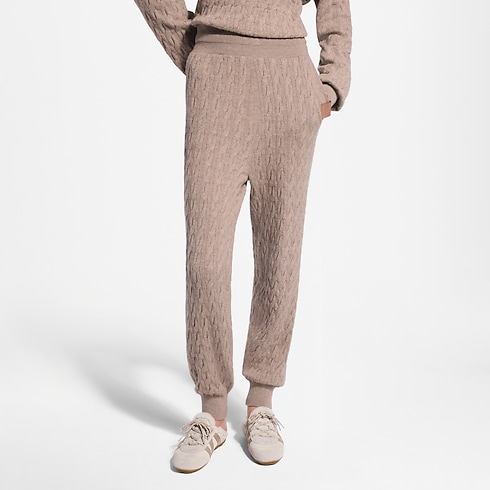Ready-to-Wear Tricot Cable Knit Jogging Pants | Louis Vuitton ® (Zoom no Produto)