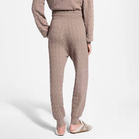 Ready-to-Wear Tricot Cable Knit Jogging Pants | Louis Vuitton ® (Zoom no Produto)