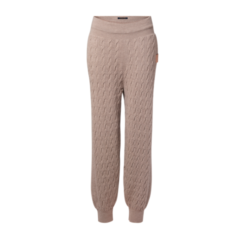 Ready-to-Wear Tricot Cable Knit Jogging Pants | Louis Vuitton ® (Zoom no Produto)
