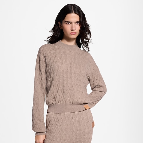 Ready-to-Wear Tricot Cable Knit Pullover | Louis Vuitton ® (Zoom no Produto)