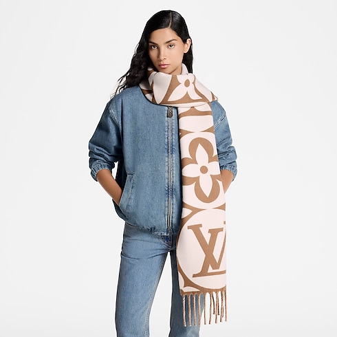 Cachecol LV Medallion – No Corpo