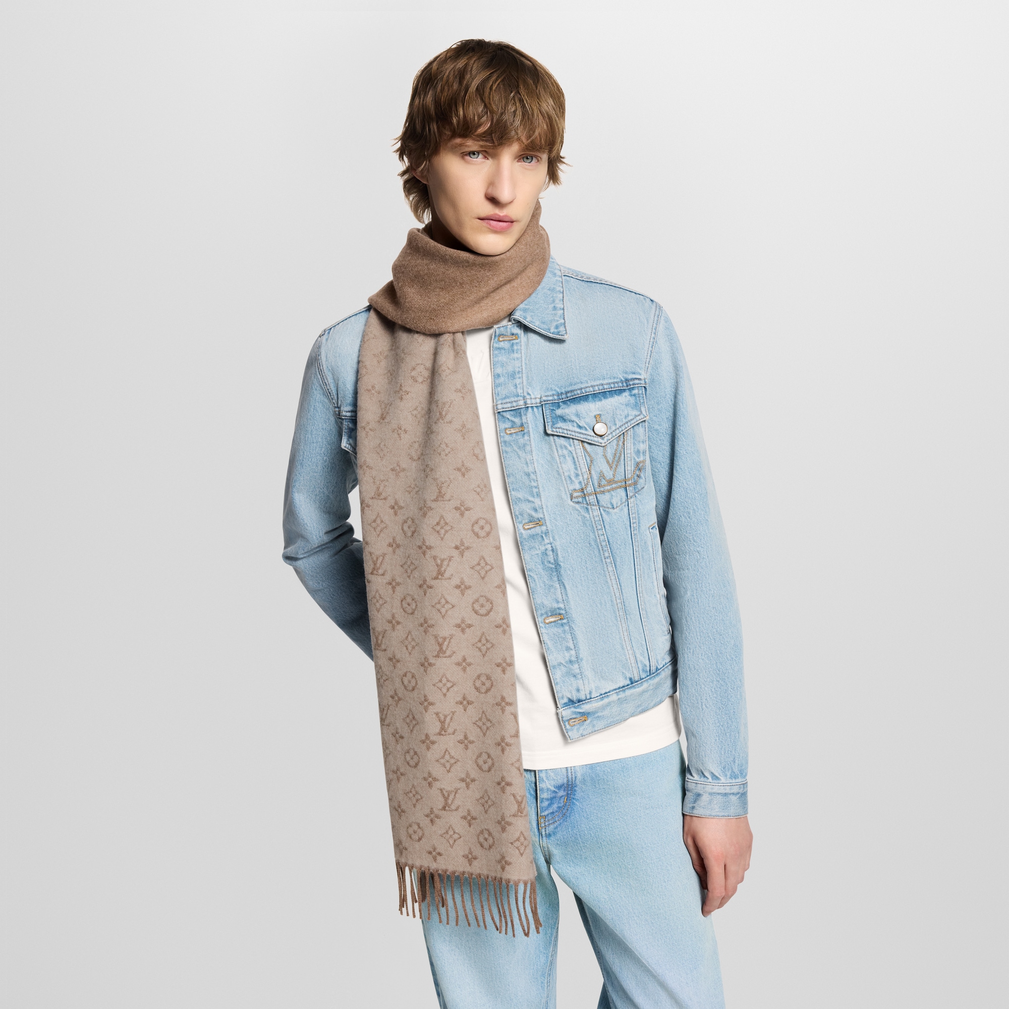 S00 Acessórios Echarpes Cachecol Monogram Gradient | Louis Vuitton ® (Zoom no Produto)