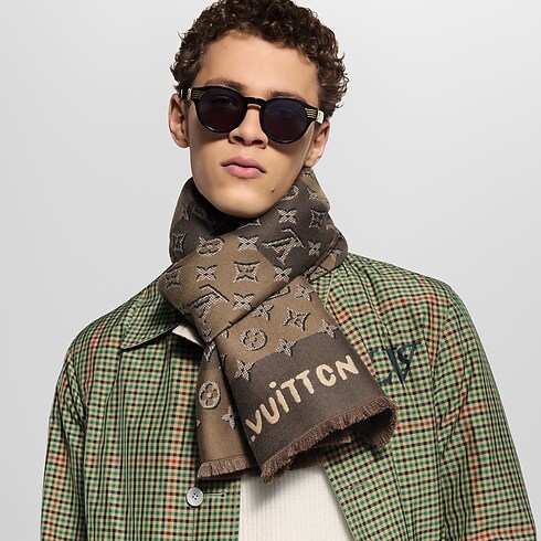 S00 Acessórios Echarpes Cachecol Monogram Heritage | Louis Vuitton ® (Zoom no Produto)