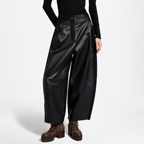 Ready-to-Wear Calças e Shorts Wool Insert Leather Balloon Pants | Louis Vuitton ® (Zoom no Produto)