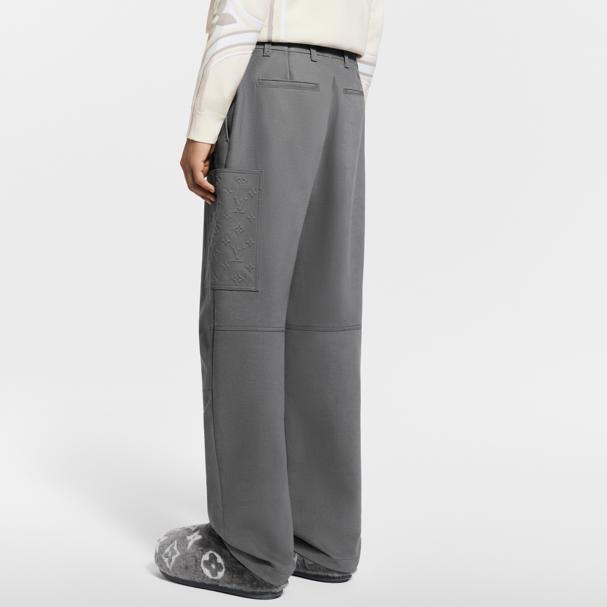  Ready-to-Wear Calças Calça Cargo de Mix de Cashmere | Louis Vuitton ® (Zoom no Produto)