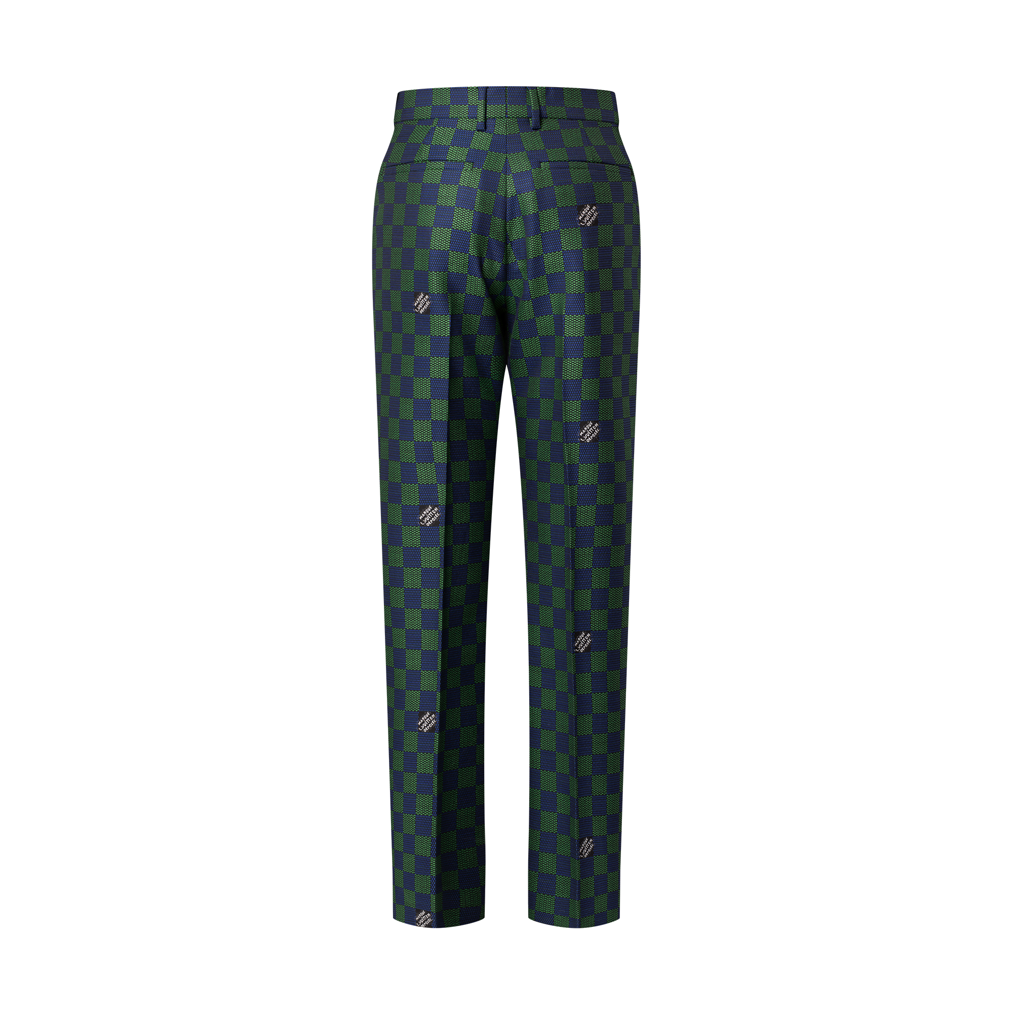  Ready-to-Wear Calças Calça Cigarrete de Lã com Jacquard Damier | Louis Vuitton ® (Zoom no Produto)