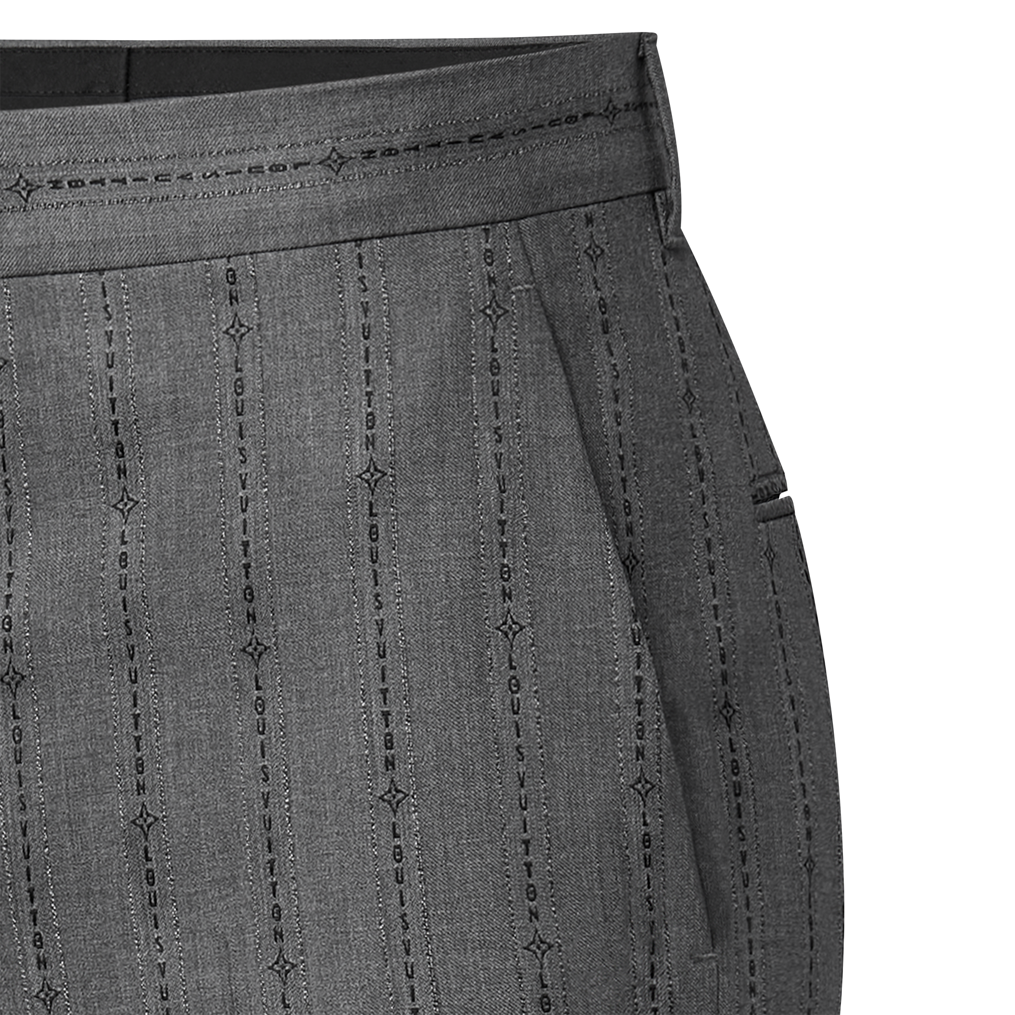  Discontinued Product Obs 12 Calça Cigarrete em Mescla de Lã | Louis Vuitton ® (Zoom no Produto)