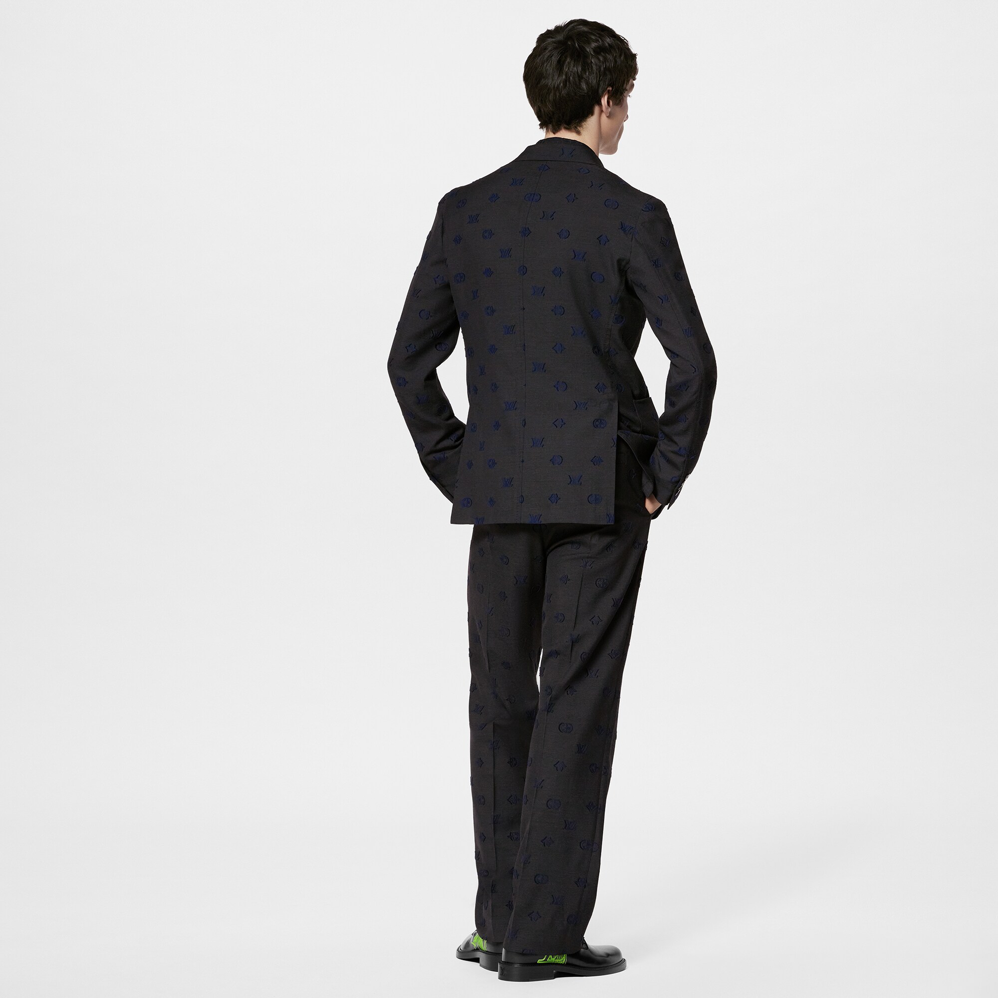  Discontinued Product Obs 12 Calça com Cordão em Mescla de Lã | Louis Vuitton ® (Zoom no Produto)