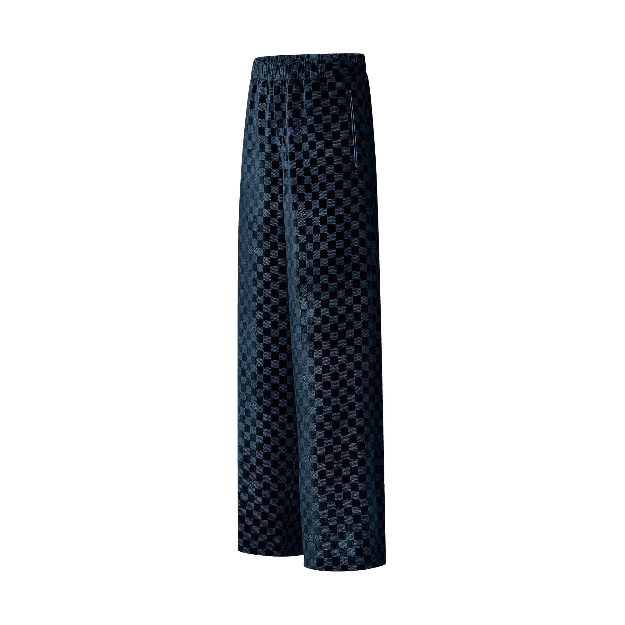  Ready-to-Wear Calças Calça de Pijama em Mescla de Seda e Veludo | Louis Vuitton ® (Zoom no Produto)