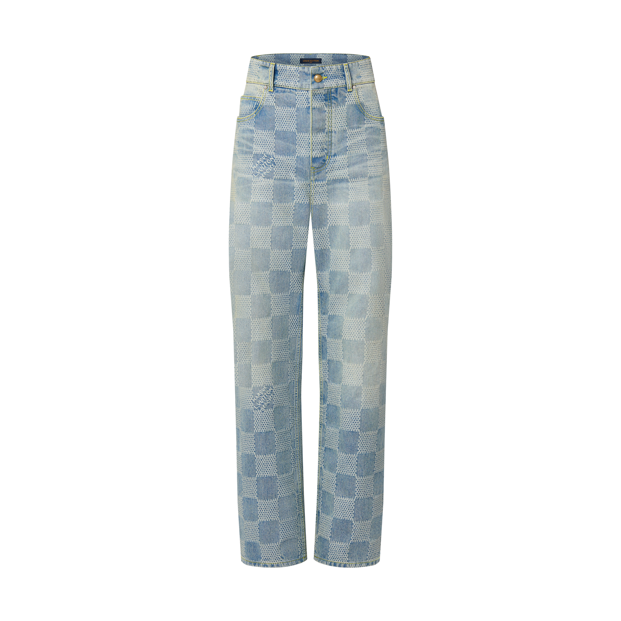  Ready-to-Wear Roupas em Denim Calça de Skatista em Jeans Damier | Louis Vuitton ® (Zoom no Produto)