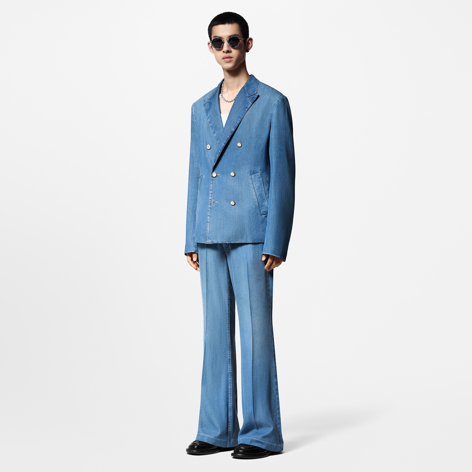  Discontinued Product Obs 12 Calça Flare de Cambraia | Louis Vuitton ® (Zoom no Produto)