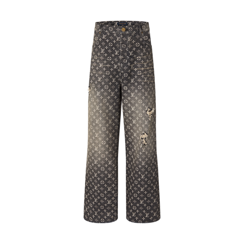 Discontinued Product Obs 3 Calça Jeans Baggy | Louis Vuitton ® (Zoom no Produto)