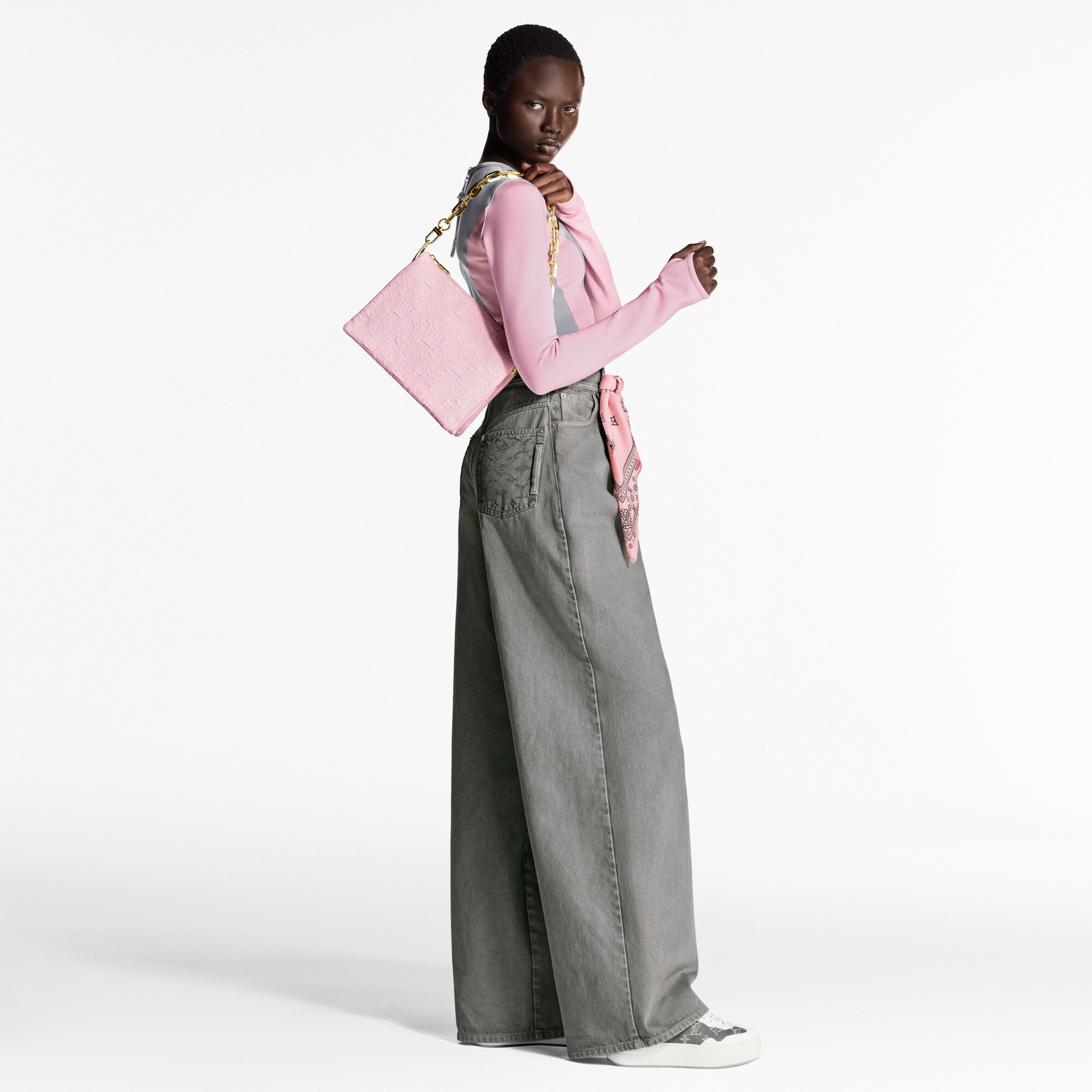  Ready-to-Wear Calças Calça Jeans com Pregas | Louis Vuitton ® (Zoom no Produto)