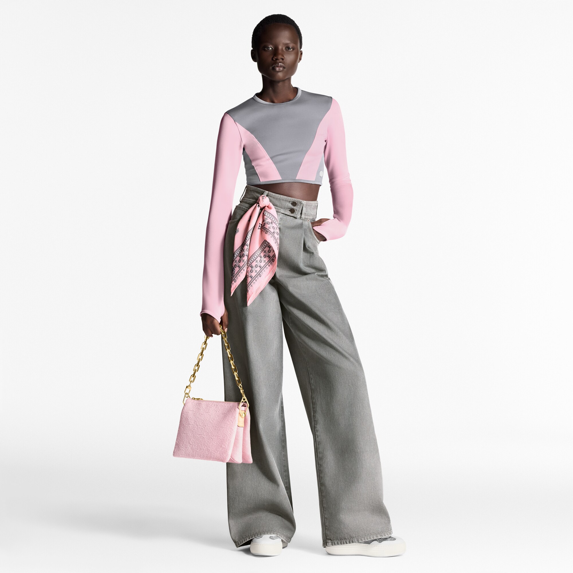  Ready-to-Wear Calças Calça Jeans com Pregas | Louis Vuitton ® (Zoom no Produto)