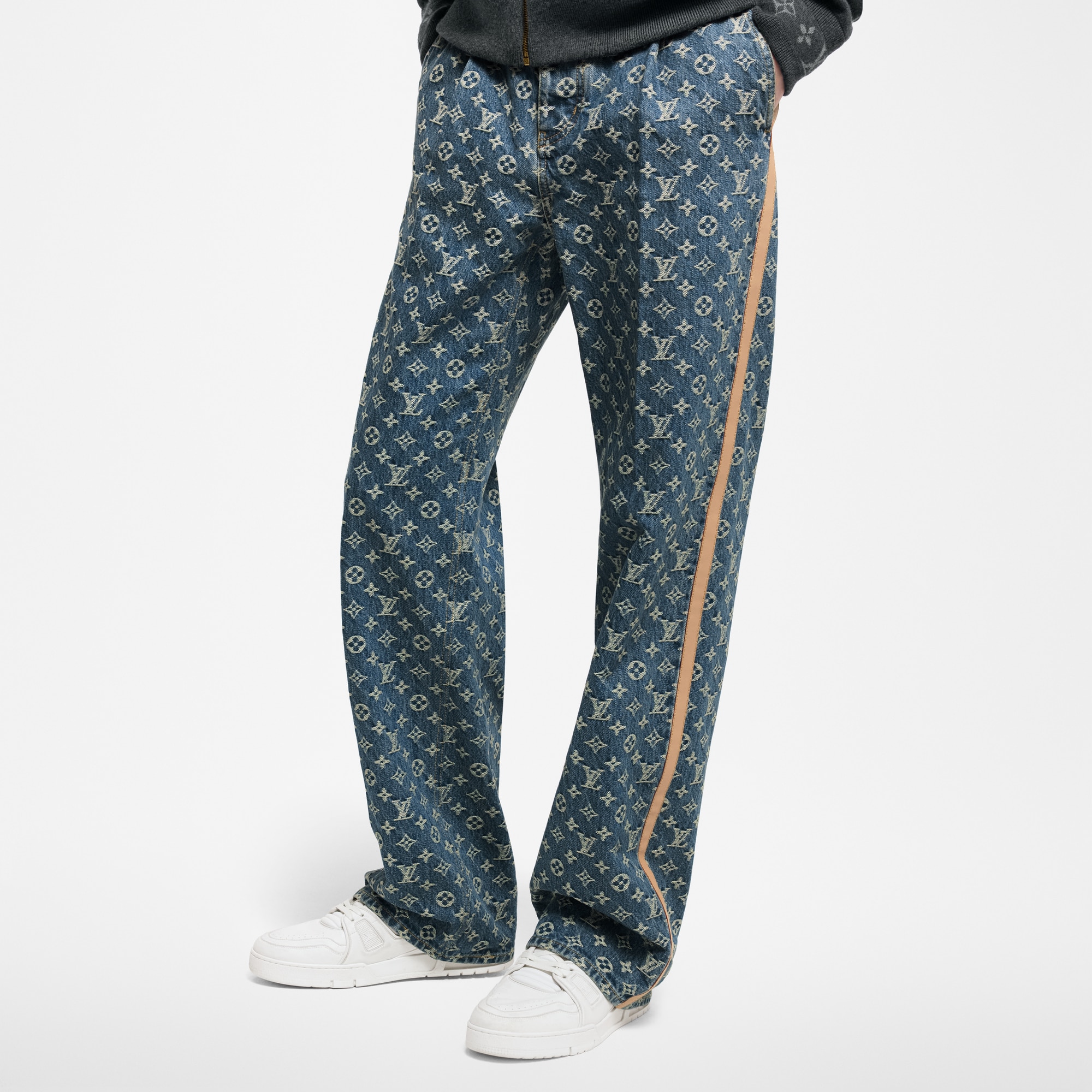 Ready-to-Wear Roupas em Denim Calça Jeans de Alfaiataria com Monogram | Louis Vuitton ® (Zoom no Produto)