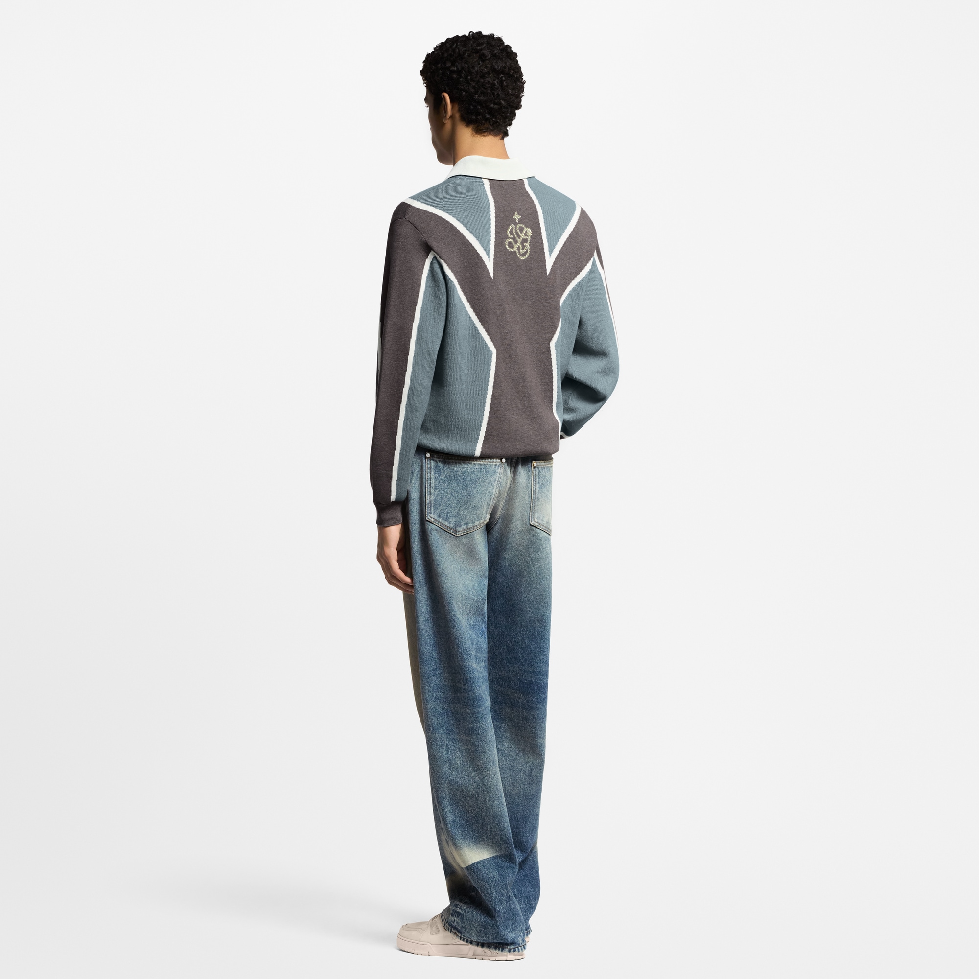  Ready-to-Wear Roupas em Denim Calça Jeans de Skatista com Efeito Desbotado | Louis Vuitton ® (Zoom no Produto)