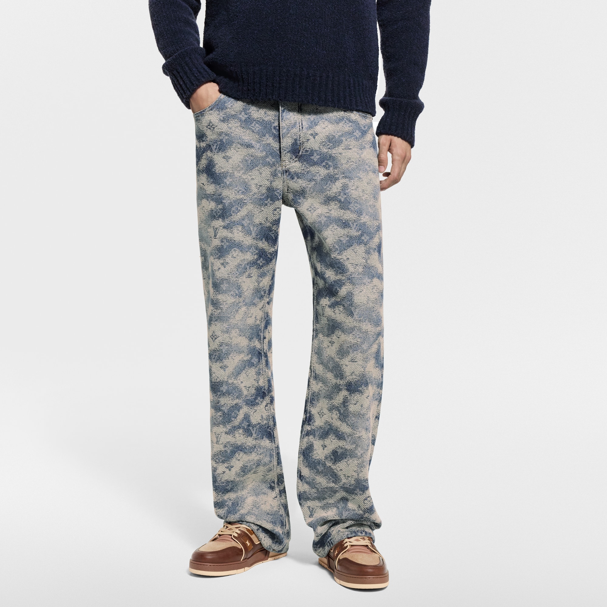  Ready-to-Wear Roupas em Denim Calça Jeans de Skatista Monogram | Louis Vuitton ® (Zoom no Produto)