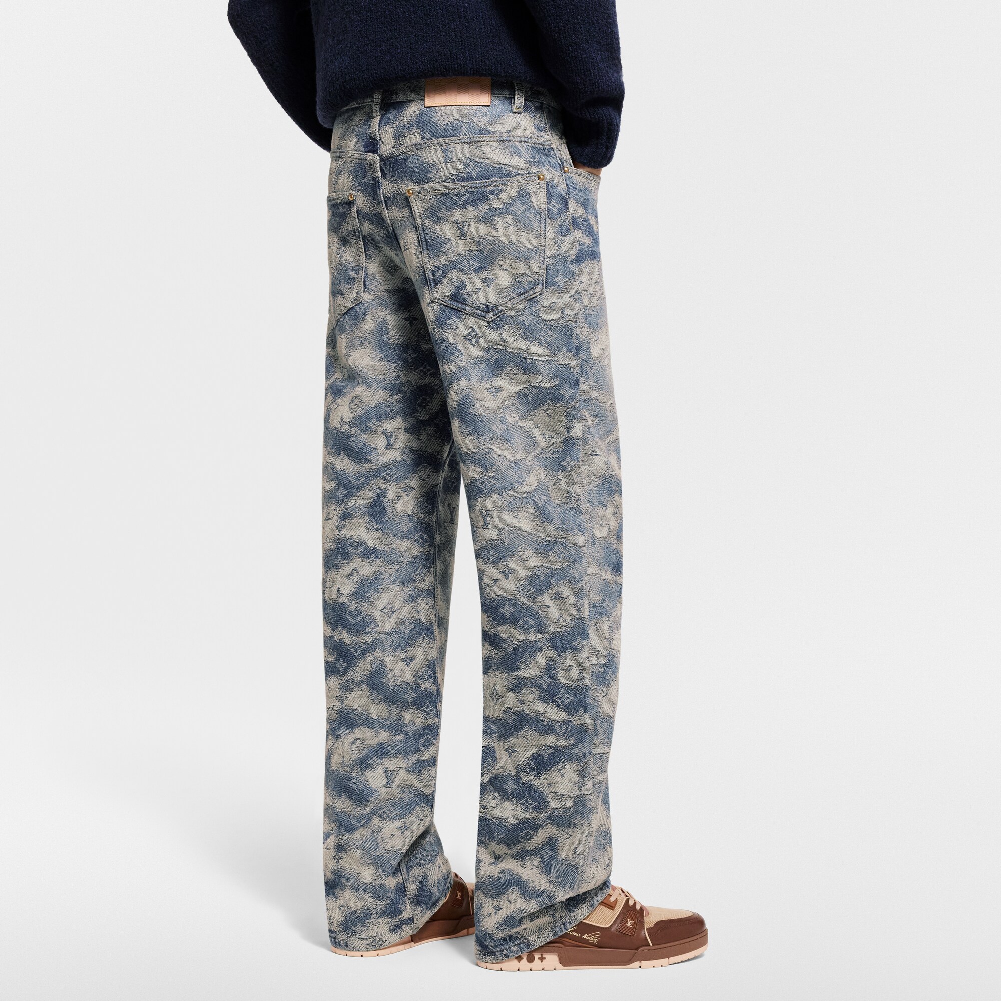  Ready-to-Wear Roupas em Denim Calça Jeans de Skatista Monogram | Louis Vuitton ® (Zoom no Produto)