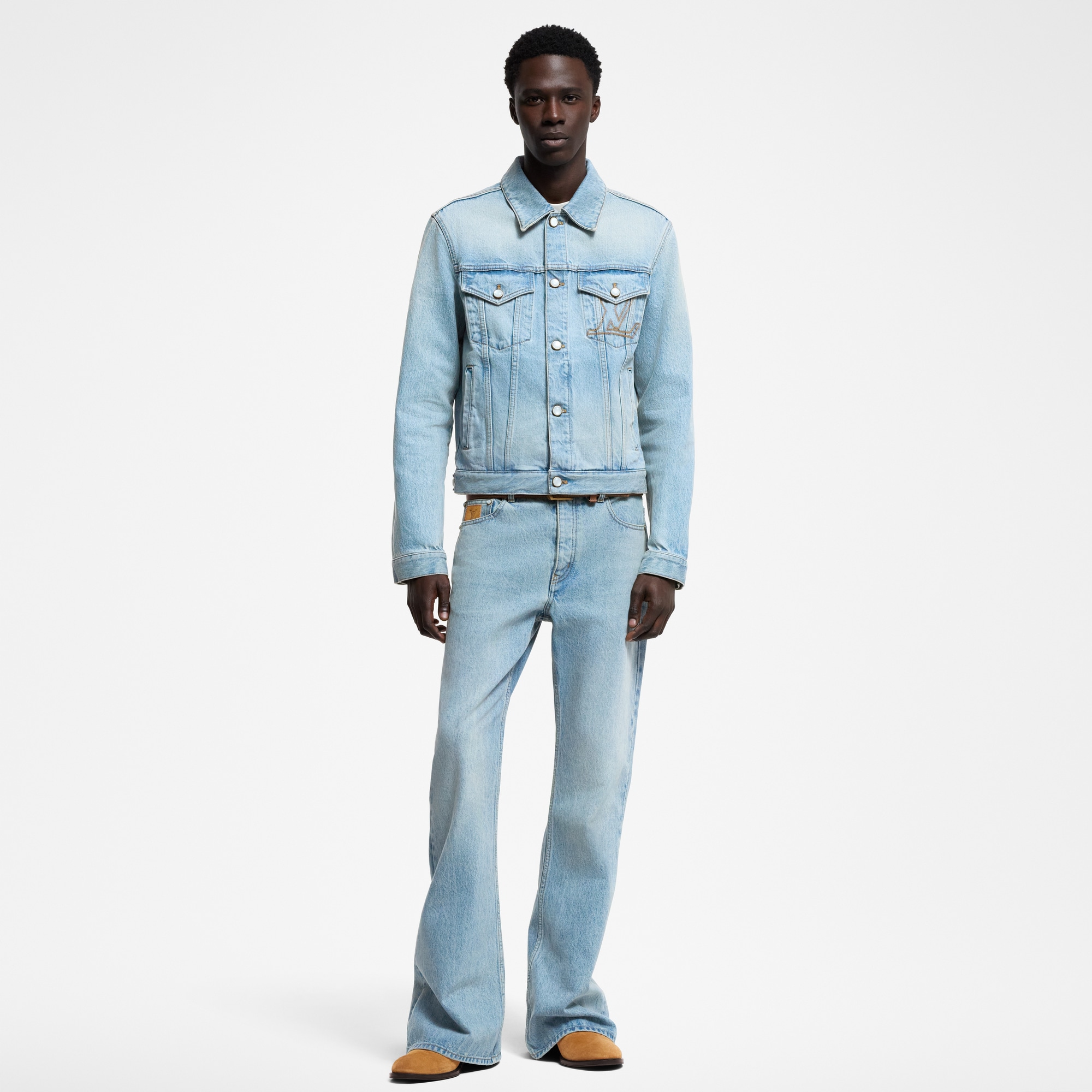  Ready-to-Wear Roupas em Denim Calça Jeans Flare | Louis Vuitton ® (Zoom no Produto)