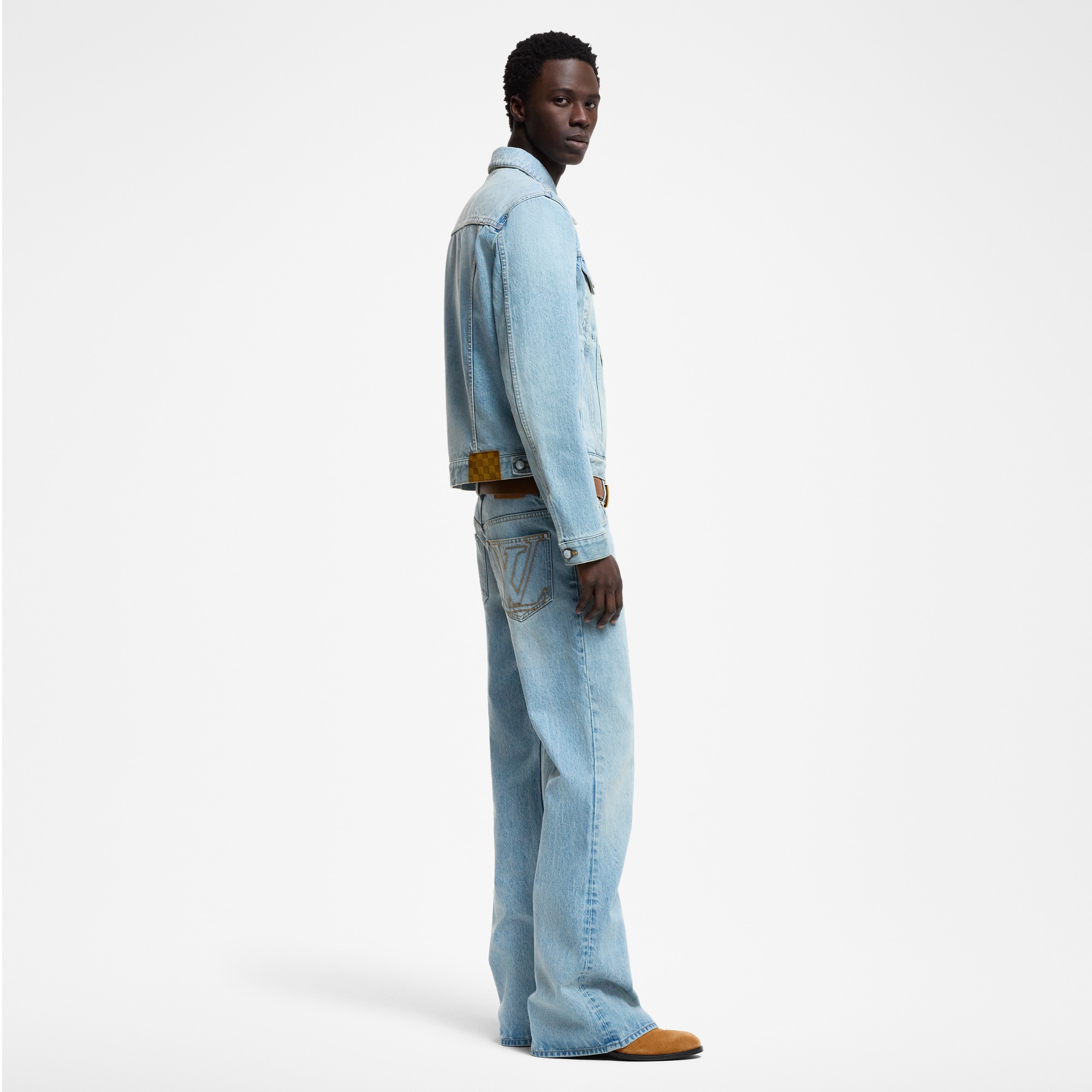  Ready-to-Wear Roupas em Denim Calça Jeans Flare | Louis Vuitton ® (Zoom no Produto)