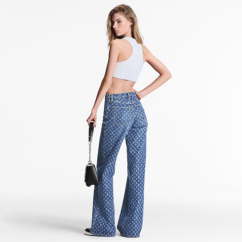 Ready-to-Wear Calças Calça Jeans Flare Monogram | Louis Vuitton ® (Zoom no Produto)