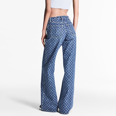 Ready-to-Wear Calças Calça Jeans Flare Monogram | Louis Vuitton ® (Zoom no Produto)