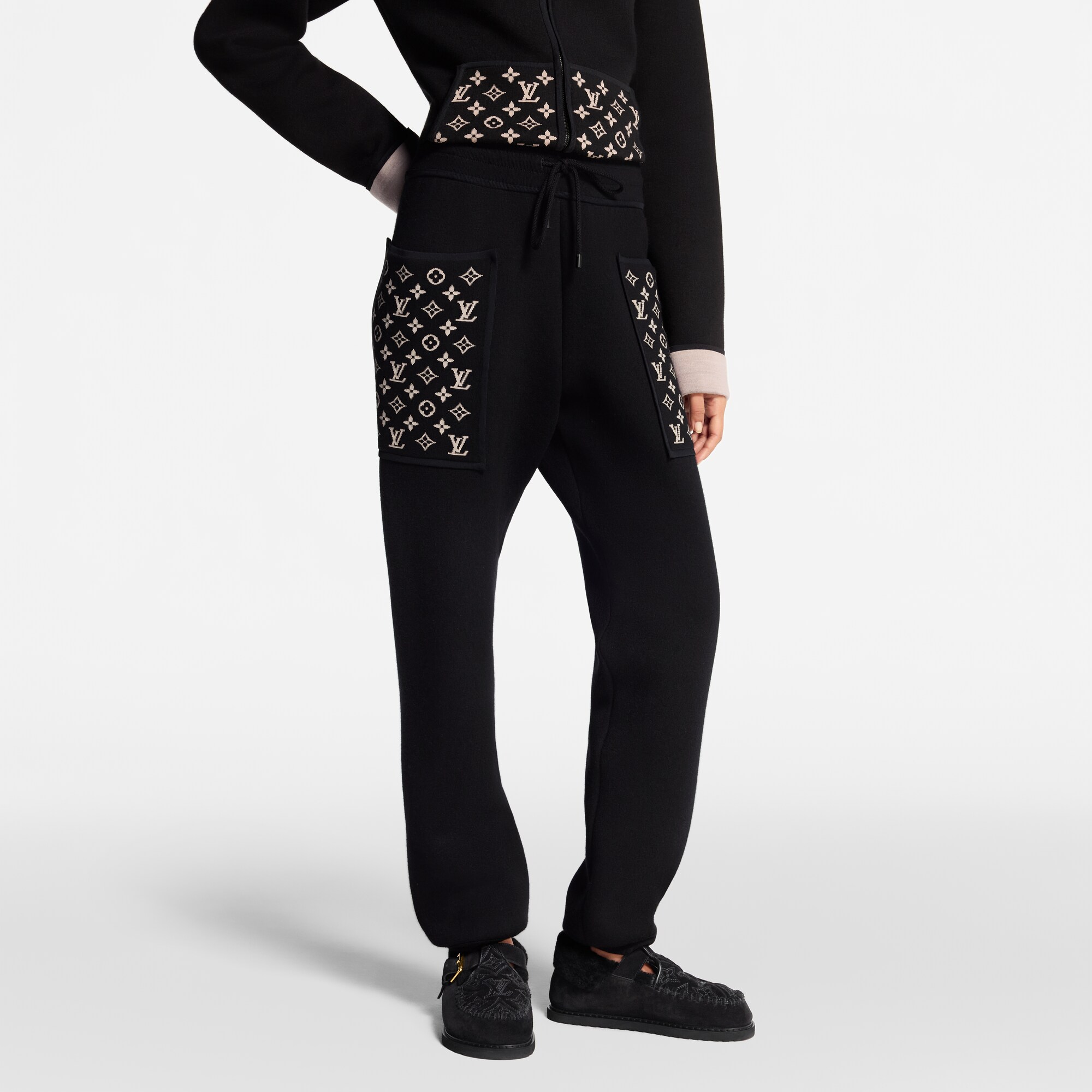  Ready-to-Wear Calças Calça Jogger com Detalhes do Monogram | Louis Vuitton ® (Zoom no Produto)